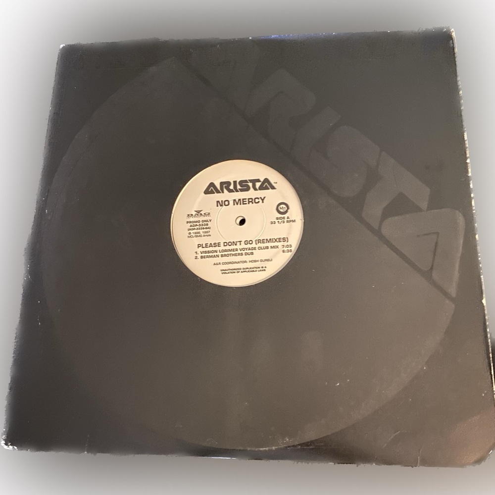 No Mercy "Please don't Go" (Remixes) Rare! 12inch Double (2) Vinyl Record